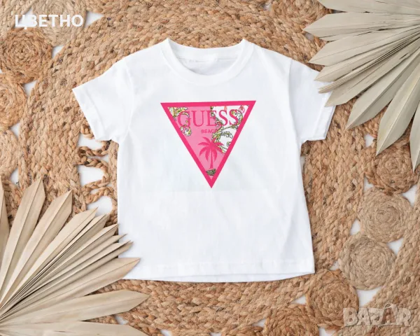 Дамски, мъжки, детски тениски с принт GUESS , снимка 5 - Тениски - 48648565