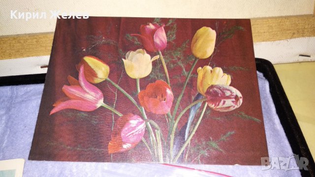 ЛОТ 3 СТАРИ ПОЩЕНСКИ КАРТИЧКИ ТЕМА ЦВЕТЯ ПРАЗНИЦИ ПРОЛЕТ НОВА ГОДИНА ЧЕСТИТКИ 33443, снимка 4 - Филателия - 38788432