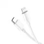 Кабел Lightning към Type C  Digital One SP01192 Lightning to USB 3.1 Type C Бял 1м, снимка 1