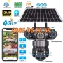 Соларна Камера с 3 Обектива 12MP, 4G 6K UHD, Нощно Виждане и Детекция на Движение, снимка 1