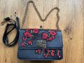 Красива дамска чанта с цветя, снимка 2