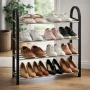 Етажерка за обувки на 4 нива до 12 чифта - стилна и здрава, снимка 5