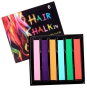 Цветни тебешири за коса кичури 6 цвята за временно боядосване ефект, снимка 2