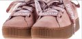 оригинални маратонки на платформа-естествен велур Puma Vikky Ribbon Bold и подарък спортен сак Puma , снимка 2