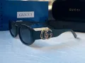 GUCCI с лого 1:1 дамски слънчеви очила елипса 2 цвята овални кръглин, снимка 18