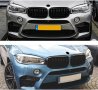 Решетки Бъбреци за BMW X5 X6 F15 F16 2013-2019г. Черен Гланц Двойни, снимка 7