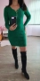 Нова тревисто зелена рокля плетиво рипс!, снимка 5