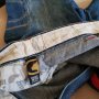 Original Vintage Retro 90's BULLROT WEAR CLOTHING CORP. Denim Hip Hop Rap Graffiti Embroidered Jeans, снимка 5