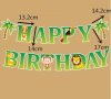 Happy Birthday Диви Зоо Сафари животни Парти Гирлянд Флаг Банер рожден ден украса декор, снимка 2