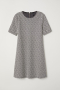 Рокля с къс ръкав / Рокля H&M / черно бяла рокля / Размер XS - S, снимка 4