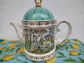 Sadler винтидж чайник с ловни сцени, снимка 1