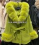 Дамско луксозно палто с лисица код 817, снимка 1 - Палта, манта - 39378820