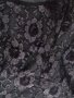 Черни дантелени къси панталонки на цветя с перлен ефект, снимка 4
