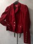 Червено Сако Есенно-Зимно Кадифе, снимка 8