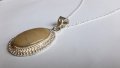 Арт Колие от естествен яспис, медальон, висулка, снимка 6