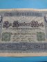 Райх банкнота - 100 марки 1910 година Германия зелен печат за колекция - 18896, снимка 2
