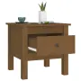 vidaXL Странични масички 2 бр меденокафяви 40x40x39 см бор масив, снимка 7