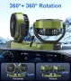 Нов Универсален Двоен Вентилатор За Автомобил SUV Камион RV USB 12V 24V За Табло 2 скорости, снимка 3