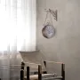 Винтидж двустранен безшумен стенен часовник+стойка за окачване,ковано желязо, снимка 8