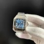 Мъжки часовник Cartier Santos de Cartier Blue Dial с автоматичен механизъм, снимка 1 - Мъжки - 42026236
