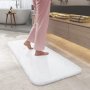 Меко килимче за баня / постелка за баня 50 х 80 см B-UK-WZBXHY-WHITE, снимка 1 - Килими - 42811994