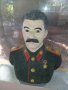 Голям гипсов бюст на Сталин рисуван с маслени бои, снимка 1 - Антикварни и старинни предмети - 42880371