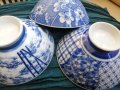 Китайски порцелан в син цвят - 5 броя, снимка 3