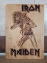 IRON MAIDEN дъска за мезета , снимка 1