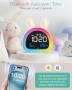 Нов Детски дигитален будилник с 2 аларми RGB светлина зайче лампа стая дете, снимка 2
