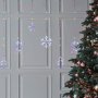 Коледни лампички LED Завеса с еленчета звезди снежинки, Многоцветни, 198 LED, снимка 1