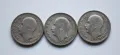 Лот от три броя сребърни монети от 20 лева 1930 година - дефектни, снимка 5