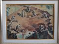 Георги Железаров 1897- 1982 Полагане основи на къща масло, снимка 2