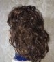 Тъмнокестенява средно дълга нова чуплива перука , снимка 6