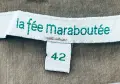 Луксозна копринена дълга рокля La Fée Maraboutée, произведена в Италия, размер M (маломерна 42), снимка 3