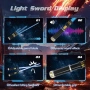 Нов LED светлинен меч детска играчка USB със звук и светлина идеален подарък дете, снимка 3