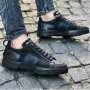 Мъжки черни обувки Philipp Plein, снимка 1 - Кецове - 29710754