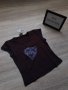 Нова колекция дамска черна тениска LOVE на намаление, снимка 1 - Тениски - 29444085