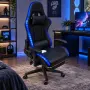 Комплект Геймърско бюро с RGB LED осветление и геймърски стол с RGB LED осветление и дистанционно, снимка 3