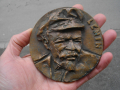 НАСТОЛЕН БРОНЗОВ МЕДАЛ ПЛАКЕТ ЛЕНИН LENIN, снимка 5