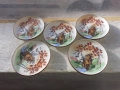 Чинийки порцелан Kutani Япония - 5бр., снимка 2