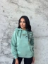 - - 50 % Мека и топла блуза, суитчър, худи. Високо качество с качулка, цвят мента, снимка 3