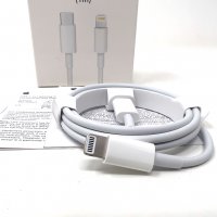  Кабел зарядно Apple USB C to Lightning cable 1m за iPhone 5 до 14 , снимка 5 - Оригинални зарядни - 37124971