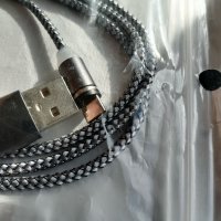 Магнитен кабел за зареждане на телефон, снимка 2 - USB кабели - 39578927