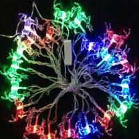 Многоцветни коледни LED лампички с различни фигури - Многоцветни, снимка 10 - Лед осветление - 42713648