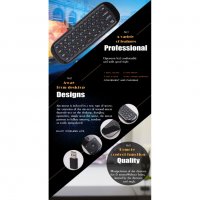 W1 Мини безжична клавиатура с мишка за телевизор, снимка 3 - Дистанционни - 35171603