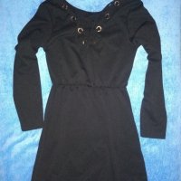 Черна рокля , снимка 2 - Рокли - 30224892