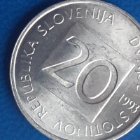 20 стотинки Словения 1993, снимка 1 - Нумизматика и бонистика - 31493658