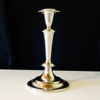 Немски посребрен свещник 20 см. , снимка 5 - Антикварни и старинни предмети - 29223005