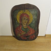 Стара  православна икона Света Богородица с посвещение  за здраве и благополучие., снимка 1 - Икони - 31085850