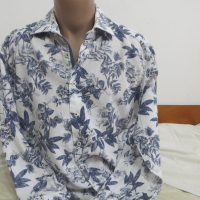 Мъжка риза с дълъг ръкав от лен JTA, снимка 1 - Ризи - 36533167